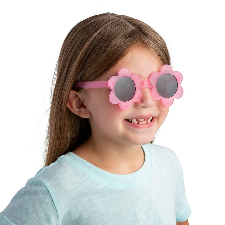 Kids' Flower-Shaped Sunglasses – 12 Pieces
