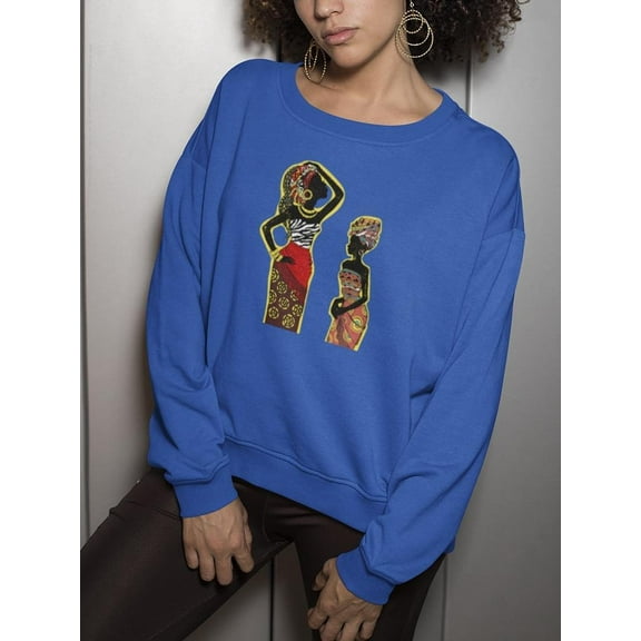 African Women With Dress Paint Sweatshirt Women's -Image by Shutterstock