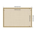 thumbnail image 5 of Kate and Laurel Framed Fabric Pinboard 38 x 26, Neutral Weave Printed Linen Decorative Bulletin Board for Use as a Vision Board or Wall Organization, Mila Dark Gold Frame, 5 of 8