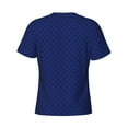thumbnail image 6 of Vsdgher Navy Blue Print Men's Dry Fit Mesh Athletic Shirts Moisture Wicking Tennis T-Shirt Tops, 6 of 9
