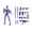 Blue, variant on Christmas Full Body 13 Articulated Joints Action Figure 3D Printed Robot Dummy Doll with Versatile Weapons and Accessories for Creative DIY Display, Blue