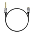 thumbnail image 2 of Mini 3.5mm Female Socket to 6.35mm Male Plug Stereo Jack Headphone Adapter Cable, 2 of 8