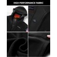 thumbnail image 5 of Orrnikko Men's Heated Fleece Jacket with 20000mAh Battery Fleece Hoodie Black 2XL, 5 of 7