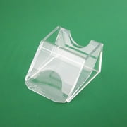 Aellinatey 1 Deck Acrylic Playing Card Dealing Shoe Playing Card Shuffler Pokers Dealer Equipment and Game Supplies Enduring