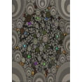 thumbnail image 1 of Ahgly Company Machine Washable Indoor Rectangle Transitional Charcoal Black Area Rugs, 5' x 7', 1 of 7