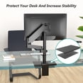 thumbnail image 4 of TEMOGU-Monitor Mount Reinforcement Plate for Thin, Glass, and Other Fragile Table Tops, with Most Monitor Bracket Grommet C Clamp Installation (CGRP-B), Black, 4 of 4