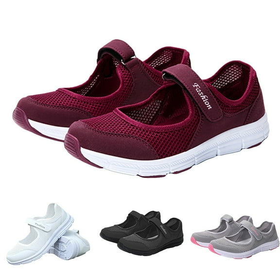 Xinyolin Women Summer Breathable Mesh Sports Shoes Sneakers for Fitness Walking Running