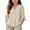 Beige, variant on 3/4 Sleeve Tops for Teen Girl Button down Shirts Loose Fitted V Neck Lightweight Summer Casual Beach Tops 3-14 Years