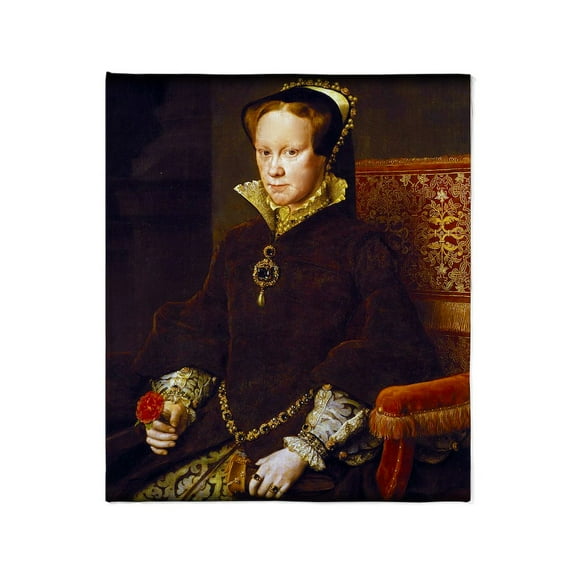 CafePress - Queen Mary I. Throw Blanket - Soft Fleece Throw Blanket, 50"x60" for All Ages
