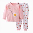 thumbnail image 4 of masbird Toddler Pajamas Girls Boys Baby Pjs Sets Kids Snug fit 2pcs Long-Sleeve Fall Winter Sleepwear 6-12 Months 12-24 Months 2t 3t 4t 5t 6t 7t 8t 9t Children(Light Pink,6-12 M), 4 of 4