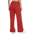 thumbnail image 5 of QATAINLAV Wide Leg Pants for Women High Waisted Swim Beach Pants UPF 50+ Lightweight Casual Trousers Quick Dry Sun Protection Hiking Pants Red XL, 5 of 9