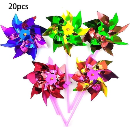Lawn Windmill, Party Windmill Rainbow Windmill Spinner Diy Pinwheel Set