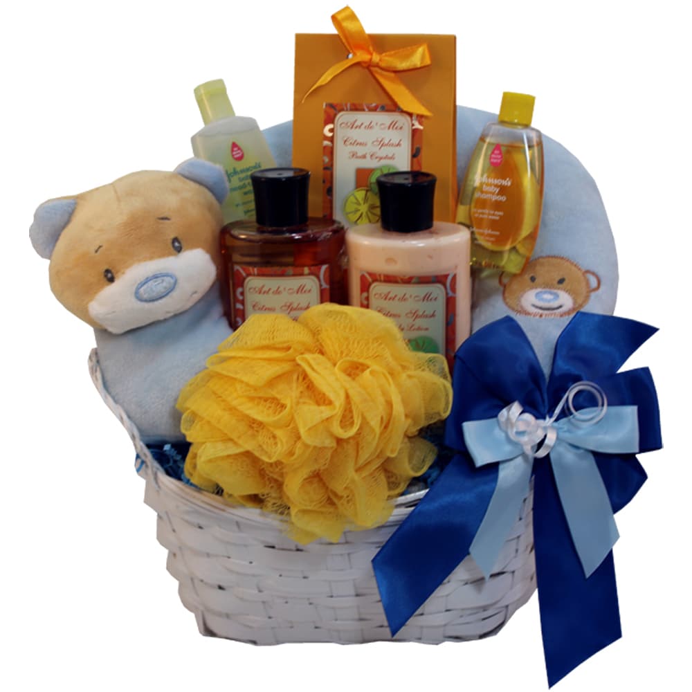 Art of Appreciation Gift Baskets Mommy and Baby Boy Bath Time Gift