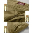 thumbnail image 6 of Matchstick Men's Retro Relaxed Plus Size Cargo Pants with Multi Pockets, 6 of 7