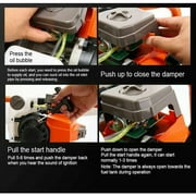 PRIJESSE Gas Powered Earth Digger Post Hole Digger with 3 Extension Rods + 3 Auger Drill Bits
