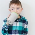 thumbnail image 2 of GoSili Straw Cup, 12oz. Grey/Lime, 2 of 6