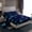 Navy, variant on Manfei Fishing Bass Fish Full Size Sheets for Kids, Farmhouse Fishhook Bed Sheets, Retro Lodge Cabin Sheet Sets, Breathable Home Decor, 4 Pieces