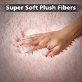 thumbnail image 4 of FZCHUN-Fluffy Soft Rug for Living Room, 4X6 Indoor Modern Area Rugs Fluffy Bedroom, Thick Large Carpets for Kids Bedroom Home Decor Nursery Rug, High Pile Soft Throw Rug, Anti-Skid, Pink, 4 of 4