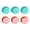 Size:6 inches, variant on Set of 6 Silicone Cake Molds Multilayer Round Baking Pans for Layered Rainbow Cakes Heat Resistant Dessert Mould