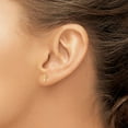 thumbnail image 5 of Auriga Fine Jewelry 14K Yellow Gold 3D Cross Stud Earrings for Women (L-8.8mm, W-6.8mm), 5 of 6