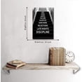 thumbnail image 2 of Inspirational Office Decor Wall Art Canvas Ladder to Success Artwork for Home Walls Motivational wall Art for Men Black and White Nordic Western Paintings with Positive Verbs Belief Focus-12"Wx18"H, 2 of 5