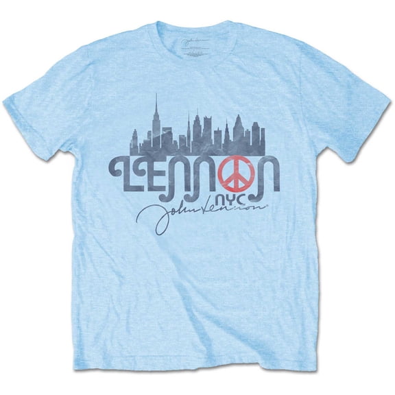 Men's John Lennon NYC Skyline Slim Fit T-shirt Small Light