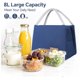 thumbnail image 3 of Bolsa térmica reutilizable para el almuerzo - Bolsa de poliéster a prueba de fugas, mantiene la comida caliente/fría para ir al trabajo, interior espacioso, 3 of 4