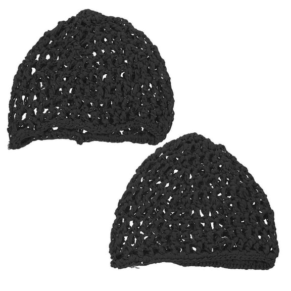 2Pcs Mesh Sleeping Hats Crochet Hair Net Hair Snood Hat Women Sleeping Caps