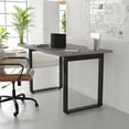 thumbnail image 6 of BizChair Commercial 48x30 Conference Table with 1" Thick Double Sided Laminate Table Top with PVC Edging and Heavy Duty U-Frame Steel Base, Gray Oak, 6 of 11