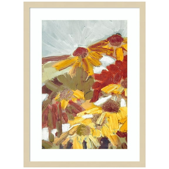 Amanti Art Checking in I Wood Framed Wall Art Print