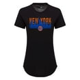 thumbnail image 2 of Women's Sportiqe Black New York Knicks Phoebe Super Soft Tri-Blend T-Shirt, 2 of 3