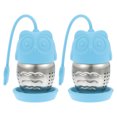 thumbnail image 1 of 2 coladores de té de silicona, bolsitas de té, infusores de té de hojas sueltas, filtros y difusores., 1 of 7