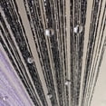 thumbnail image 4 of Nvzi 39,37 x 110,24 pulgadas Cortina decorativa para puerta, panel de pared con flecos, cafetería, restaurante, divisor de puerta, cuentas, borlas, decoración de pantalla, gris, 4 of 4