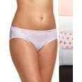 thumbnail image 2 of Hanes Ultimate Women’s Hipster Underwear 5-Pack ComfortSoft Wicking Soft Stretchy, 2 of 9