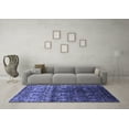 thumbnail image 3 of Ahgly Company Machine Washable Indoor Rectangle Oriental Blue Industrial Area Rugs, 2' x 3', 3 of 4