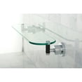 thumbnail image 2 of Kingston Brass BA8219SNDKL Kaiser 20-Inch Glass Shelf with Rubber Sleeve, Sat..., 2 of 2