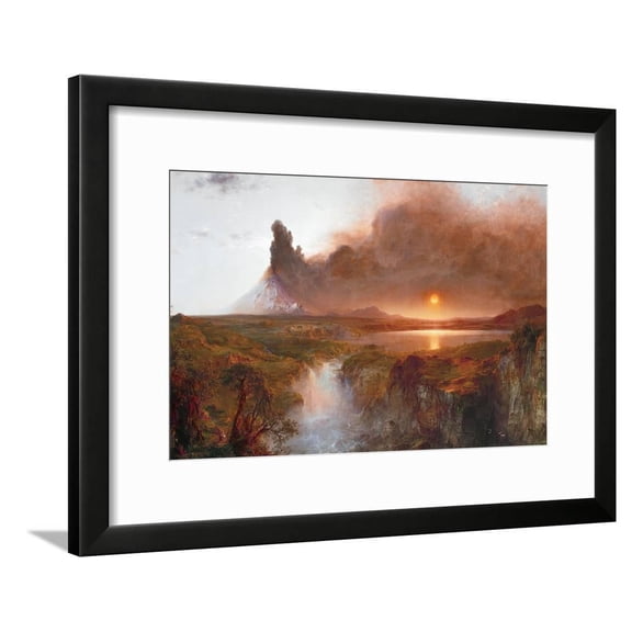Cotopaxi, 1862, Scenic Framed Art Print Wall Art by Frederic Edwin Church