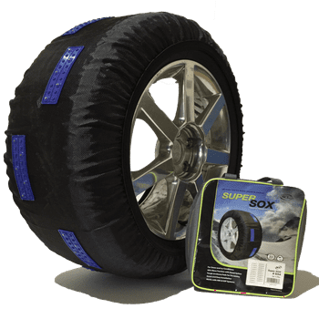 S58 SuperSox Tire Traction with Reinforced Studded Urethane Pads by SCC/Peerless Chain - Set of 2