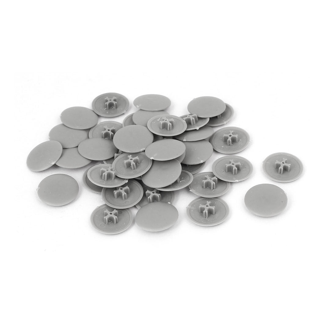 0.67" x 0.16" Plastic Phillips Screw Cap Cross Head Cover 40pcs