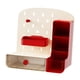 thumbnail image 2 of Organizador de tablero de clavija de escritorio con cajón, tarjetero de gran capacidad, portalápices con accesorios para niños, adultos, oficina, sala beis rojo, 2 of 7