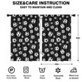 thumbnail image 2 of Kid Curtains,Soccer and Dot Black Pattern Kid Insulated Curtains Set Of 2,Bedroom Essentials,Toddler Room Decor 42"x63", 2 of 5