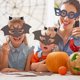 thumbnail image 4 of Beaupretty 4pcs Fashion Devil Horn Clips Planeos Niños Headwear Horquillas para Halloween Fiesta Festival de vacaciones (Negro), 4 of 5