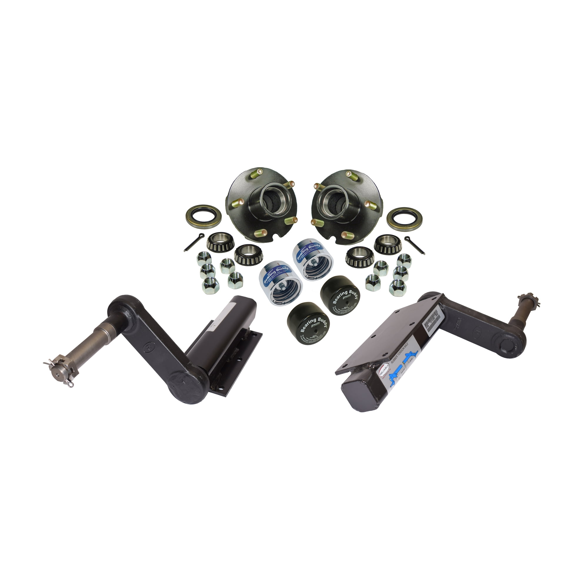 2,000 lb. Torsional Stub Axles With 5Bolt on 41/2 Inch Hubs With