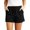Black, variant on Sngxgn Womens Sweat Shorts Casual Summer Shorts Elastic Comfy Shorts High Waist Shorts Fall Fashion Clothes(Orange,S)