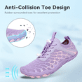 thumbnail image 6 of Stepedia Womens Water Shoes Wide Toe Box Barefoot Aquatic Sports Shoes for Swim Beach Pool Boating Yoga, Purple, 6 of 8