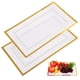 thumbnail image 3 of Platos desechables para servir, bandejas para Buffet, bandejas para servir fiestas, platos rectangulares para cena, 10 Uds., 3 of 7