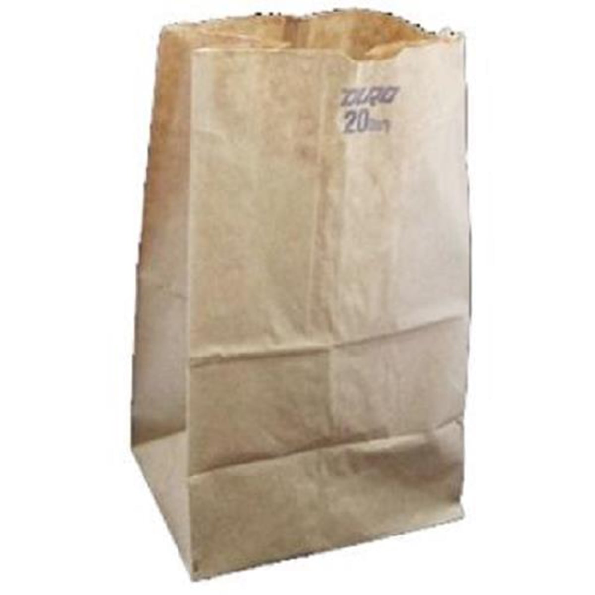 GENERAL SUPPLY #20 Paper Grocery Bag 40lb Kraft Standard 8 1/4 x 5 5/16 x 16 1/8 