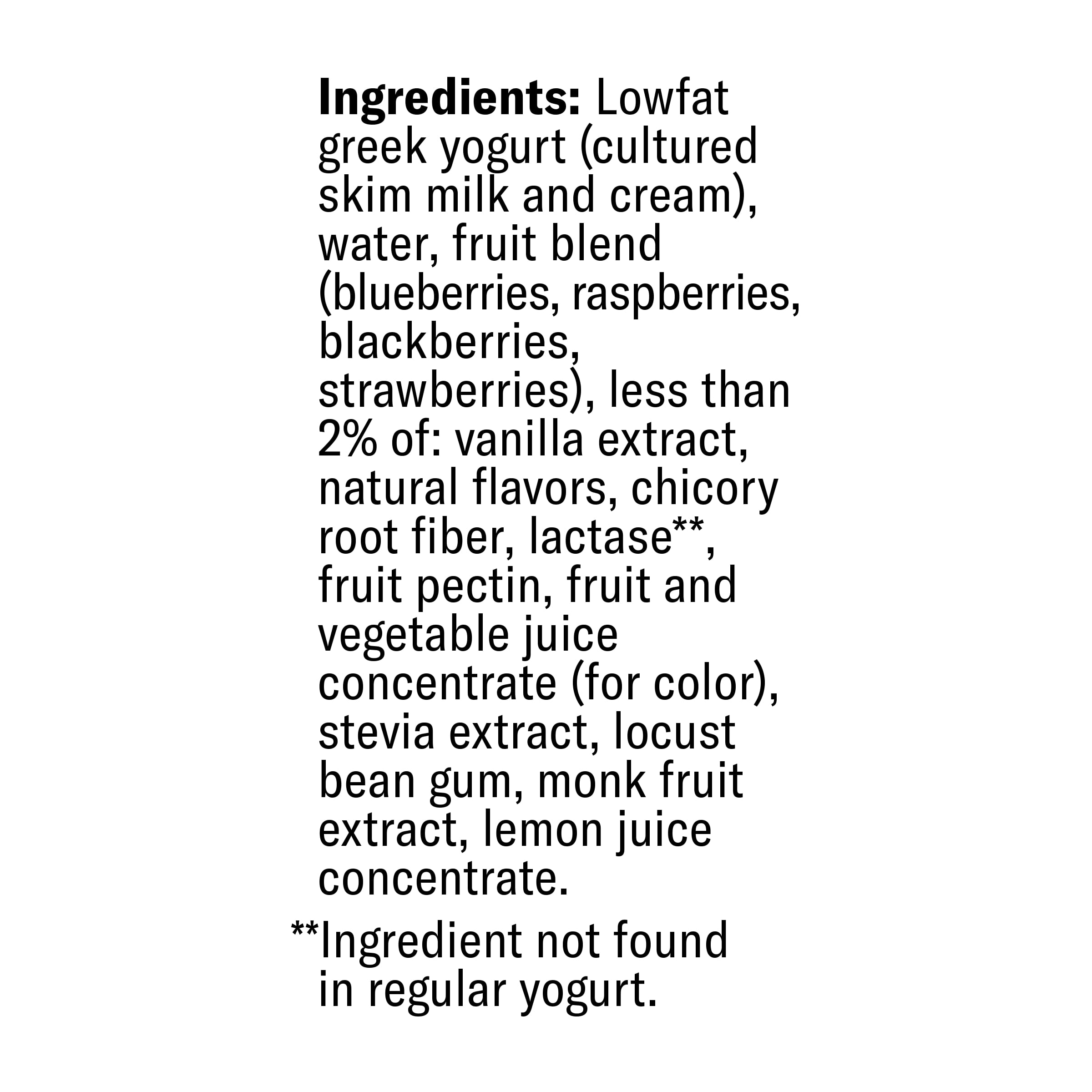 Chobani 20G Protein Low-Fat Greek Yogurt Drink Mixed Berry Vanilla 10 fl oz Bottle