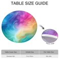 thumbnail image 6 of Colorful Wave Pattern Round Fitted Tablecloth with Elastic Edge,Dining Table Cover Waterproof,Outdoor Round Tablecloth for Camping,Dining,Indoor and Outdoor, 6 of 7