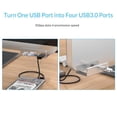 thumbnail image 3 of Hub USB 3.0 Rekidm Aluminio 4 Puertos con Abrazadera Ajustable, 3 of 9